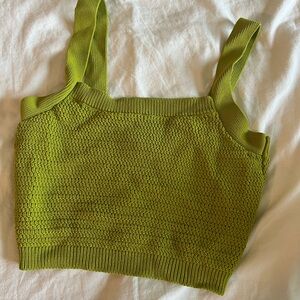 Forever 21 Olive Textured Tank Top